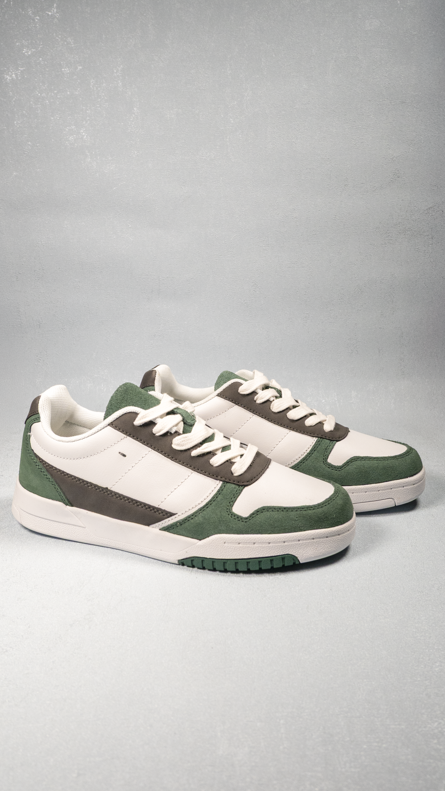 Basile - Basket bicolore en cuir